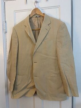 Barney's Cream Linen Blazer